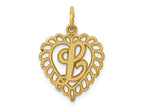 FJC Finejewelers 10 kt Yellow Gold Initial L Charm 23 x 15 mm
