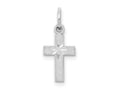 FJC Finejewelers 10 kt White Gold Themed Cross Charm 20 mm