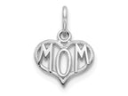 FJC Finejewelers 10 kt White Gold Themed Mom Charm