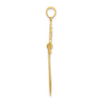FJC Finejewelers 10 kt Yellow Gold Scroll Framed Charm Holder 39 x 24 mm