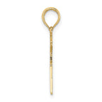 FJC Finejewelers 10 kt Yellow Gold Registered Nurse Charm 16 x 18 mm