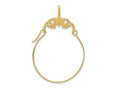 FJC Finejewelers 10 kt Yellow Gold Polished Butterflies Charm Holder 35 x 24 mm