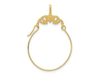 FJC Finejewelers 10 kt Yellow Gold Polished Butterflies Charm Holder 35 x 24 mm