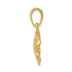 FJC Finejewelers 10 kt Yellow Gold Solid Polished Open-Backed Crab Charm 19 x 12 mm