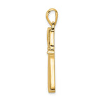 FJC Finejewelers 10 kt Two Tone Gold Two-tone Fancy Cross Charm 35 x 18 mm