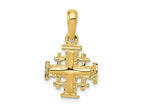 FJC Finejewelers 10 kt Yellow Gold Jerusalem Cross Charm 23 x 12 mm