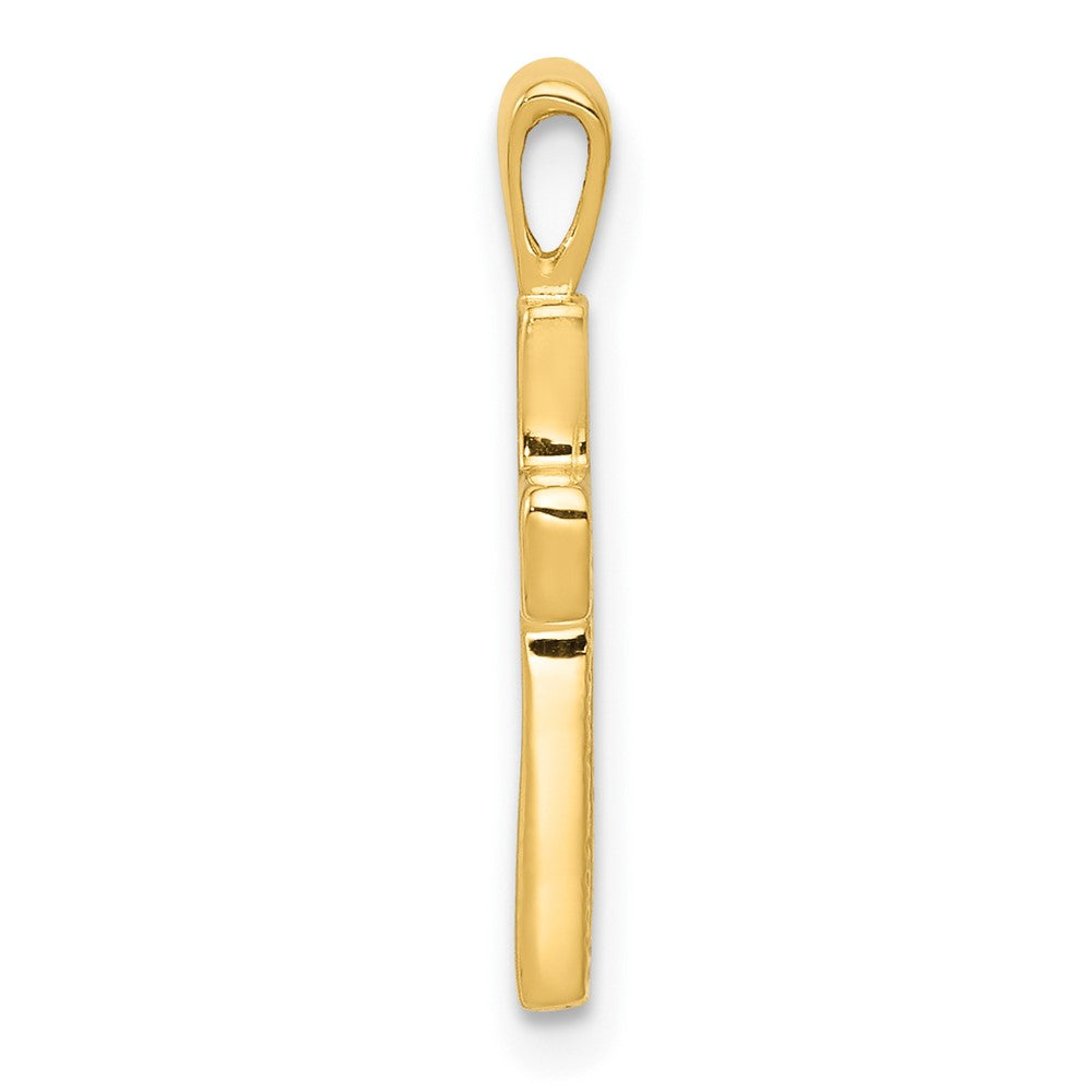 FJC Finejewelers 10 kt Yellow Gold Cross Charm 19 x 10 mm