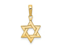 FJC Finejewelers 10 kt Yellow Gold Polished Star of David Charm 21 x 11 mm