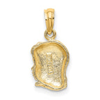 FJC Finejewelers 10 kt Yellow Gold Girl Head Charm 15 x 8 mm