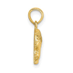 FJC Finejewelers 10 kt Yellow Gold Boy Head Charm 15 x 9 mm