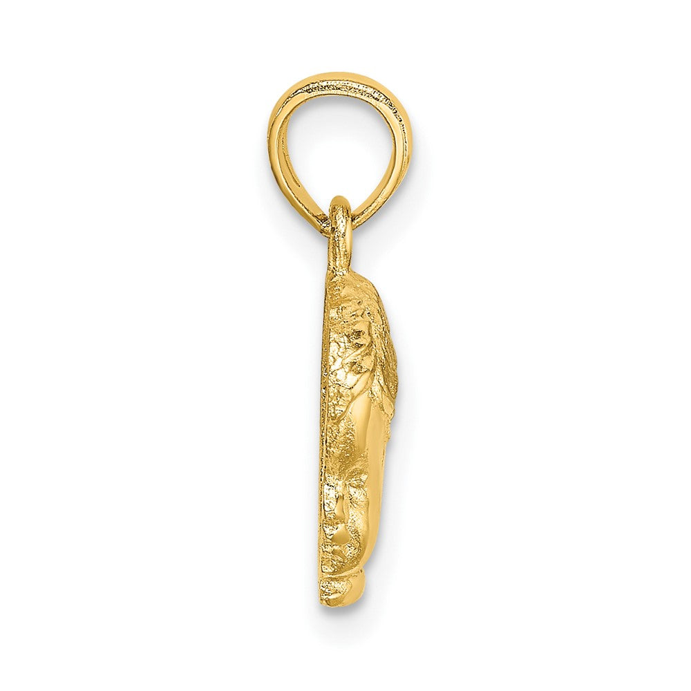 FJC Finejewelers 10 kt Yellow Gold Boy Head Charm 15 x 9 mm
