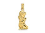 FJC Finejewelers 10 kt Yellow Gold Praying Girl Charm 21 x 8 mm