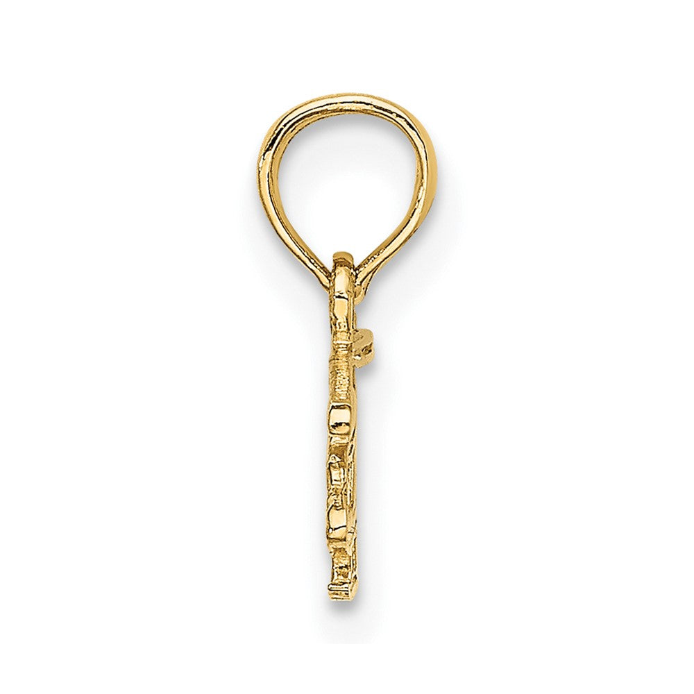 FJC Finejewelers 10 kt Yellow Gold Helicopter Charm 6 x 21 mm
