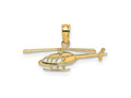 FJC Finejewelers 10 kt Yellow Gold Helicopter Charm 6 x 21 mm