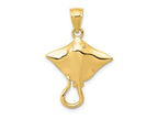 FJC Finejewelers 10 kt Yellow Gold Stingray Charm 27 x 18 mm