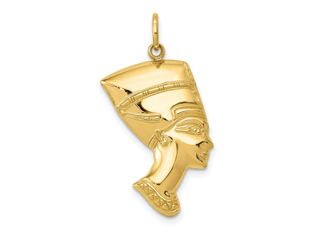 FJC Finejewelers 10 kt Yellow Gold Nefertiti Charm 30 x 16 mm