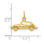 FJC Finejewelers 10 kt Yellow Gold Car Charm 15 x 20 mm