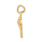FJC Finejewelers 10 kt Yellow Gold Fire Department Charm 20 x 21 mm