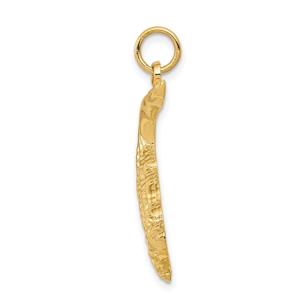FJC Finejewelers 10 kt Yellow Gold Alligator Charm 31 x 23 mm