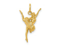 FJC Finejewelers 10 kt Yellow Gold Ballerina Charm 21 x 13 mm