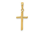 FJC Finejewelers 10 kt Yellow Gold Polished Cross Charm 24 x 12 mm