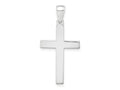 FJC Finejewelers 10 kt White Gold Themed Cross Charm 50.25 mm x 15 mm