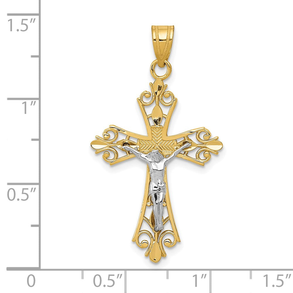 FJC Finejewelers 10 kt Two Tone Gold Two-tone Charm 35 x 19 mm
