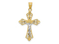 FJC Finejewelers 10 kt Two Tone Gold Two-tone Charm 35 x 19 mm