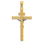 FJC Finejewelers 10 kt Two Tone Gold Two-tone INRI Crucifix Charm 51 x 24 mm