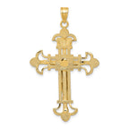 FJC Finejewelers 10 kt Two Tone Gold Two-tone INRI Crucifix Charm 48 x 28 mm