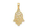 FJC Finejewelers 10 kt Yellow Gold Chamseh Charm 23 x 12 mm