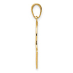 FJC Finejewelers 10 kt Yellow Gold Chamseh Charm 30 x 15 mm