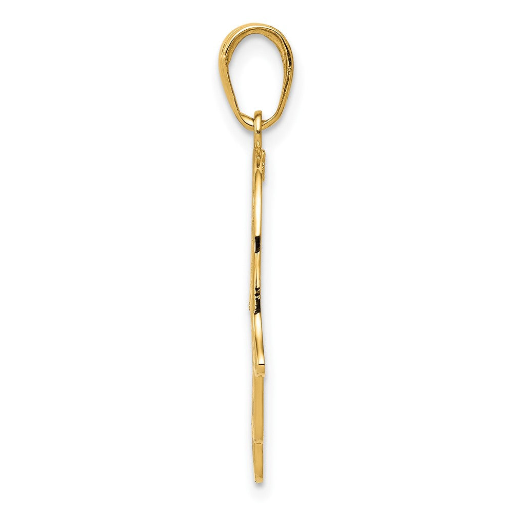 FJC Finejewelers 10 kt Yellow Gold Chamseh Charm 30 x 15 mm