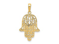 FJC Finejewelers 10 kt Yellow Gold Chamseh Charm 30 x 15 mm