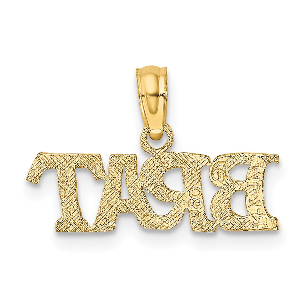 FJC Finejewelers 10 kt Yellow Gold Polished BRAT Charm 5 x 18 mm