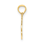 FJC Finejewelers 10 kt Yellow Gold #1 NANA Script Charm 14 x 21 mm
