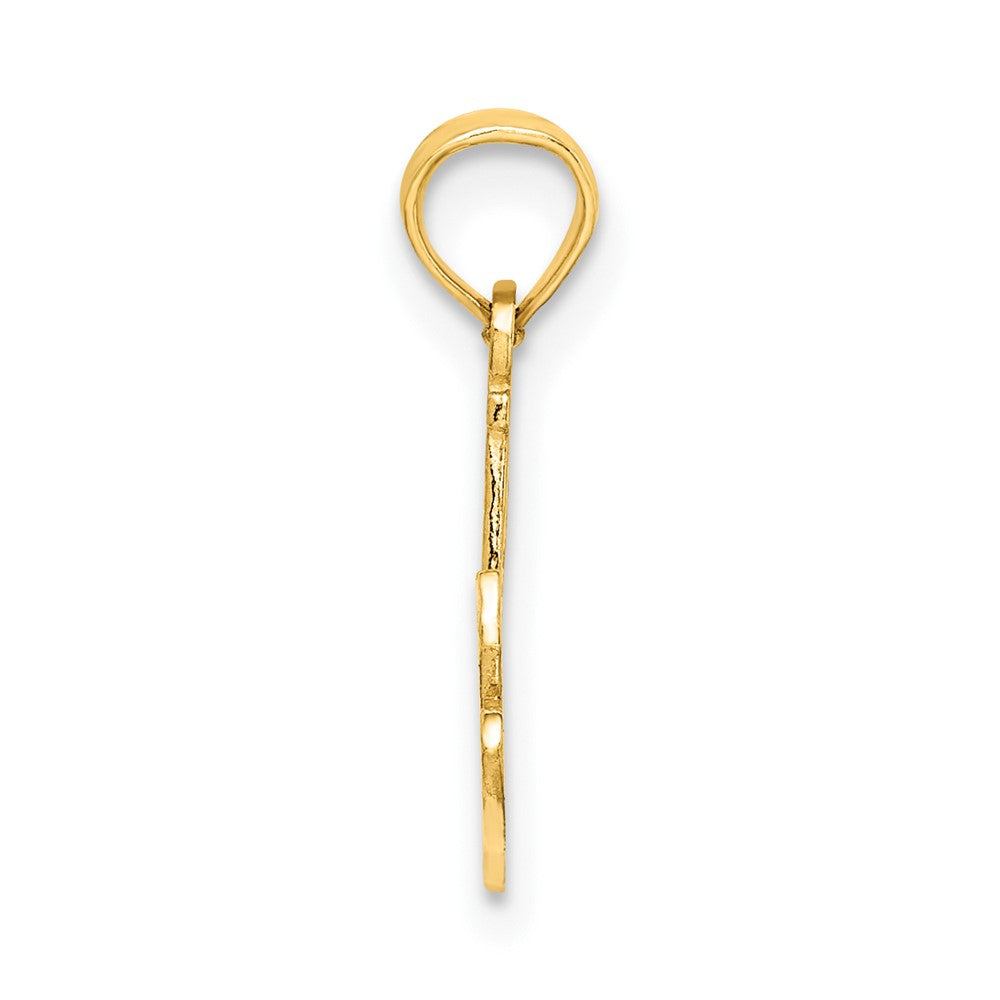FJC Finejewelers 10 kt Yellow Gold #1 NANA Script Charm 14 x 21 mm