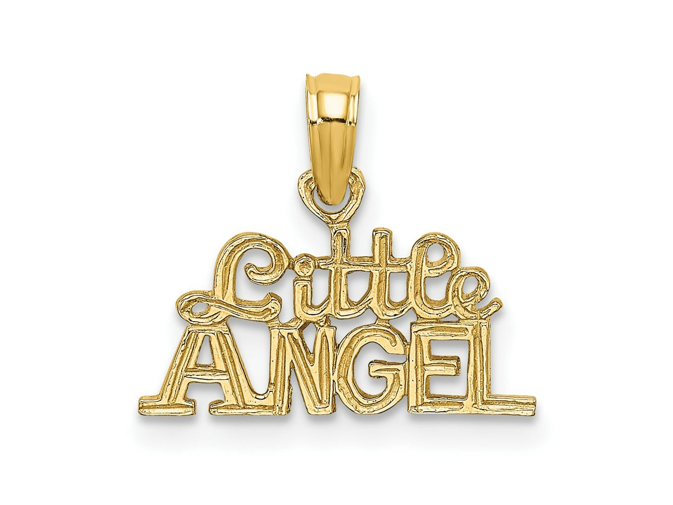 FJC Finejewelers 10 kt Yellow Gold LITTLE ANGEL Charm 12 x 9 mm