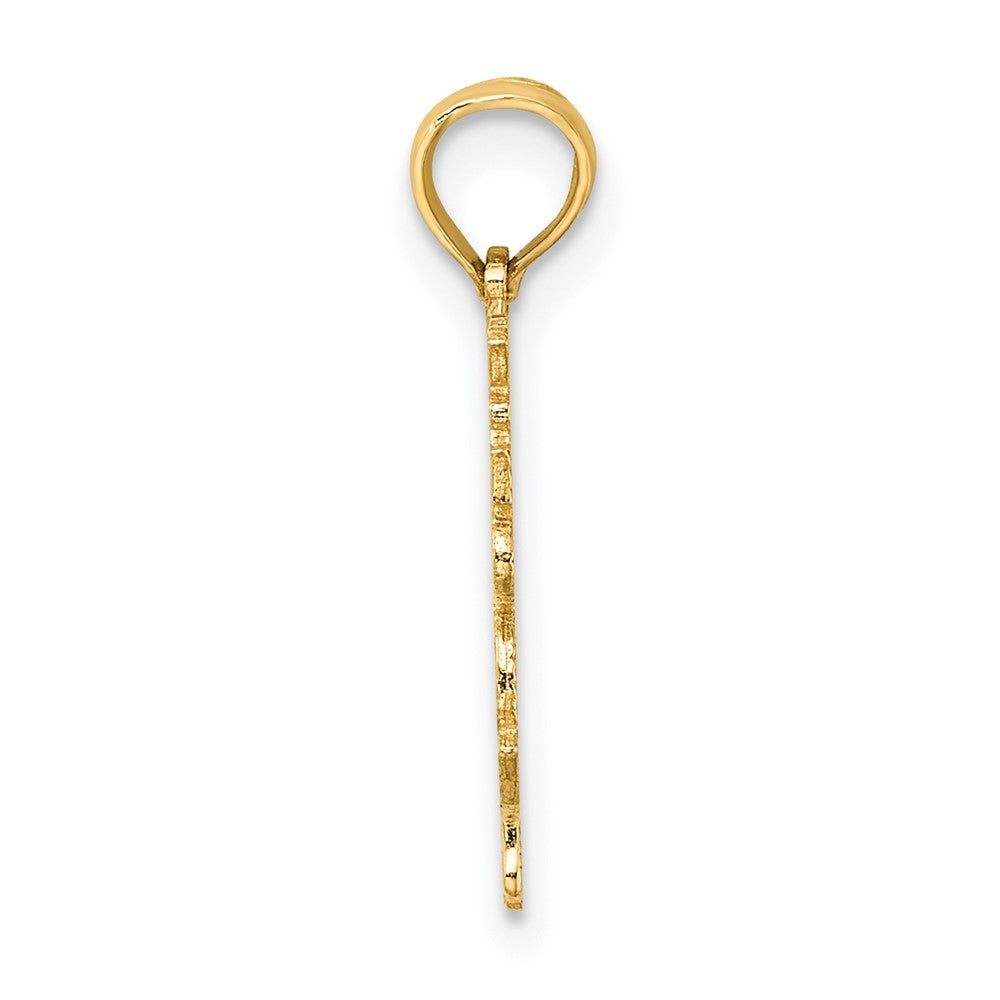 FJC Finejewelers 10 kt Yellow Gold 100% ARIES Zodiac Charm 19 x 14 mm