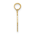 FJC Finejewelers 10 kt Yellow Gold 100% LIBRA Zodiac Charm 15 x 12 mm
