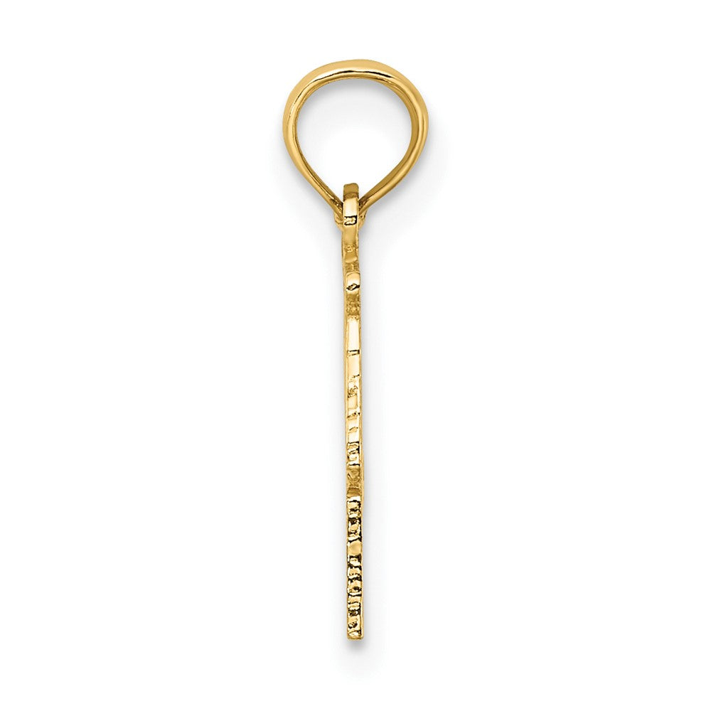 FJC Finejewelers 10 kt Yellow Gold 100% LIBRA Zodiac Charm 15 x 12 mm