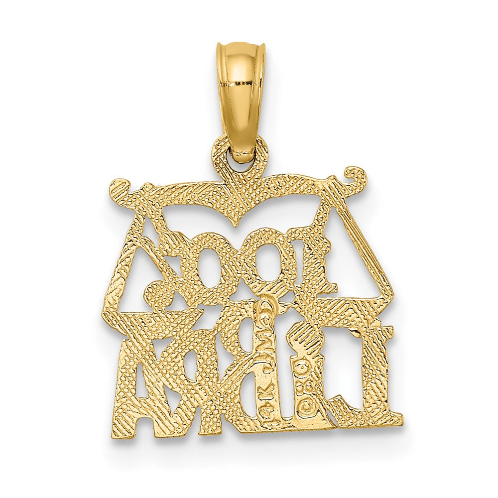 FJC Finejewelers 10 kt Yellow Gold 100% LIBRA Zodiac Charm 15 x 12 mm
