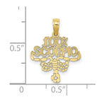 FJC Finejewelers 10 kt Yellow Gold 100% SCORPIO Zodiac Charm 18 x 16 mm
