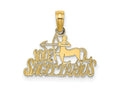 FJC Finejewelers 10 kt Yellow Gold 100% SAGITTARIUS Zodiac Charm 14 x 17 mm