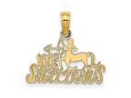 FJC Finejewelers 10 kt Yellow Gold 100% SAGITTARIUS Zodiac Charm 14 x 17 mm
