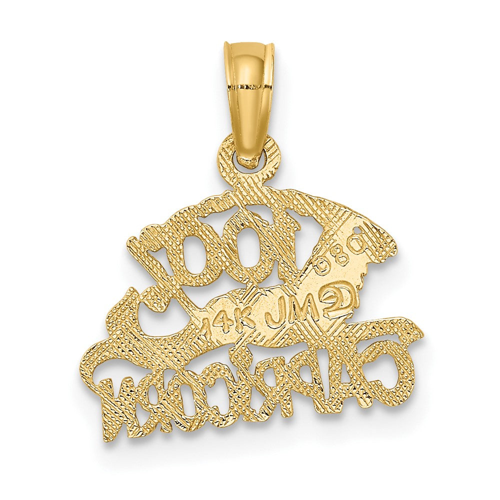 FJC Finejewelers 10 kt Yellow Gold 100% CAPRICORN Zodiac Charm 13 x 14 mm