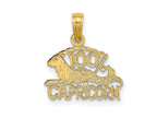 FJC Finejewelers 10 kt Yellow Gold 100% CAPRICORN Zodiac Charm 13 x 14 mm
