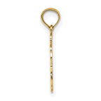 FJC Finejewelers 10 kt Yellow Gold 100% AQUARIUS Zodiac Charm 17 x 14 mm