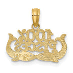 FJC Finejewelers 10 kt Yellow Gold 100% PISCES Zodiac Charm 13 x 17 mm