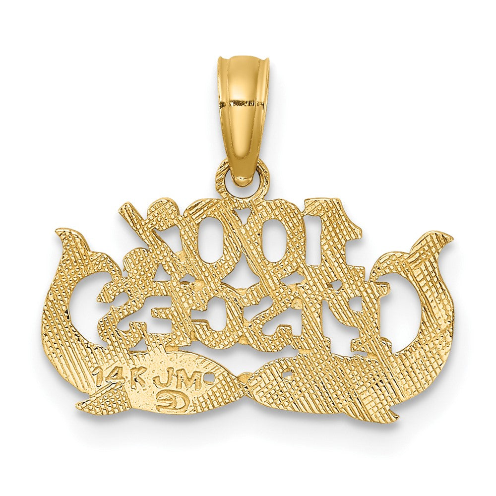 FJC Finejewelers 10 kt Yellow Gold 100% PISCES Zodiac Charm 13 x 17 mm